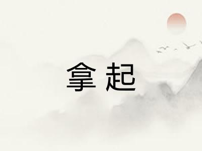 拿起 拿起