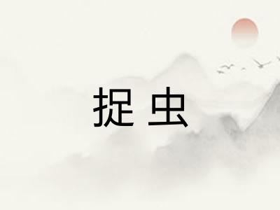 捉虫 捉虫