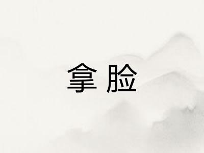 拿脸 拿脸