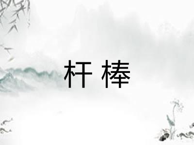 杆棒