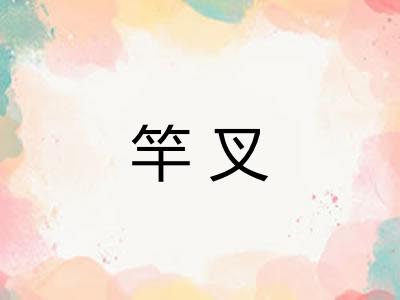 竿叉 竿叉