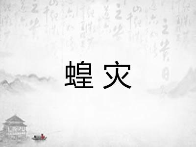 蝗灾 蝗灾