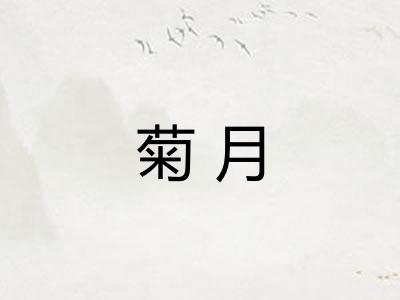 菊月 菊月
