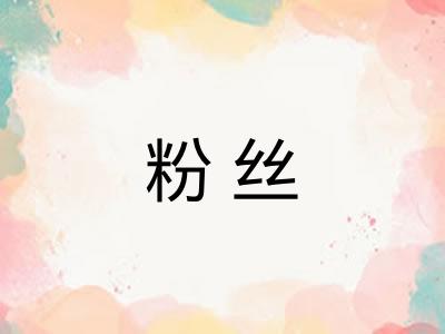 粉丝 粉丝