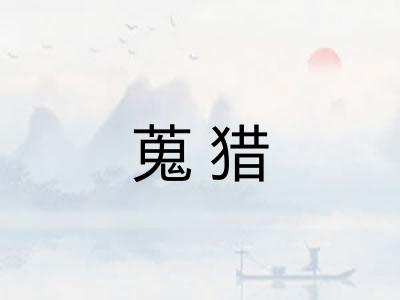 蒐猎