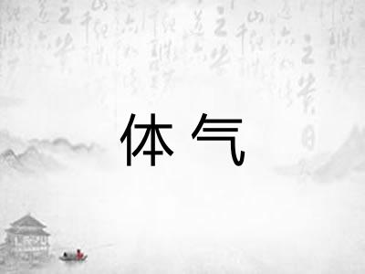 体气 体气