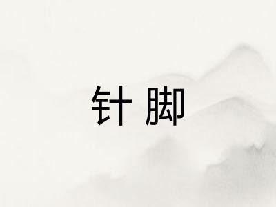 针脚 针脚