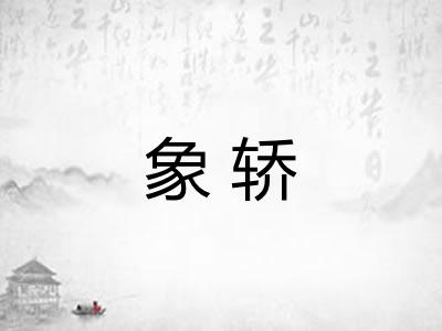象轿