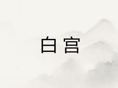 白宫 白宫