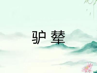 驴辇 驴辇