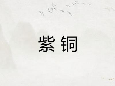 紫铜 紫铜