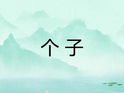 个子
