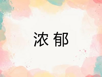浓郁 浓郁