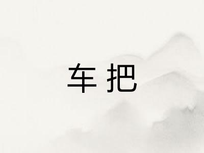 车把