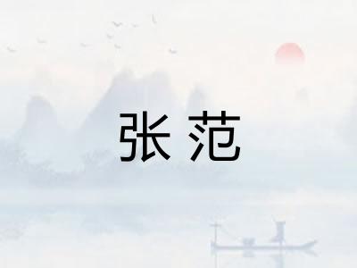 张范 张范