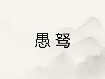 愚驽