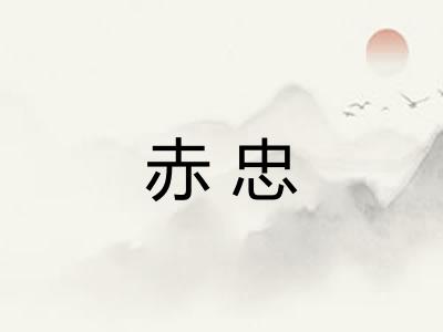 赤忠 赤忠