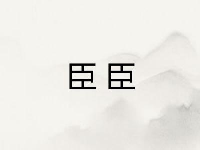 臣臣 臣臣