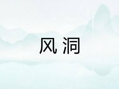 风洞 风洞