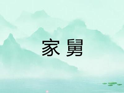 家舅 家舅