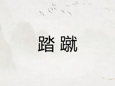 踏蹴 踏蹴