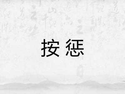按惩 按惩