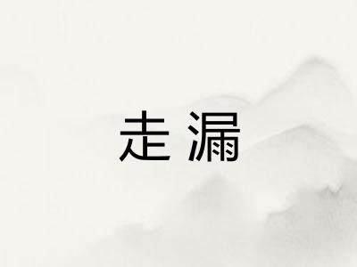 走漏