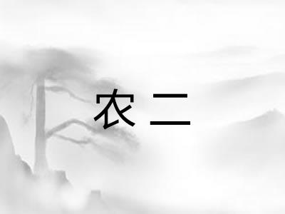 农二 农二