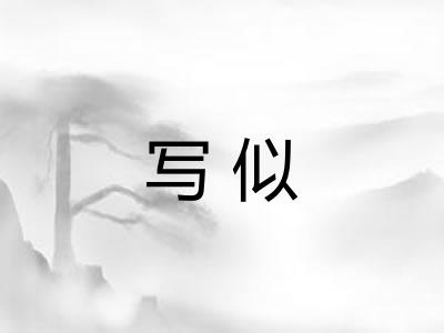 写似 写似