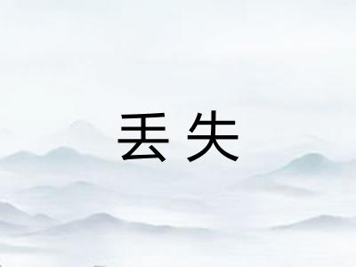 丢失 丢失
