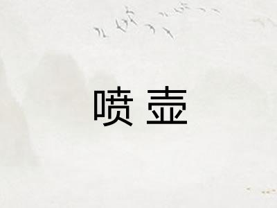喷壶 喷壶