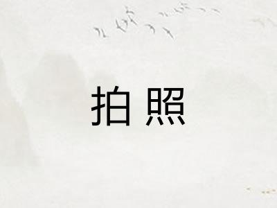 拍照 拍照