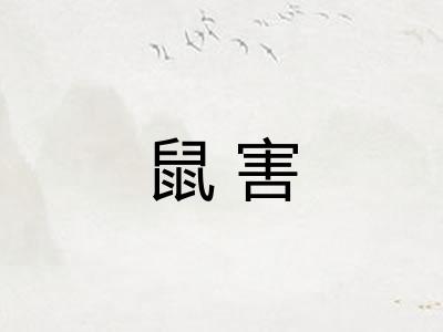 鼠害 鼠害