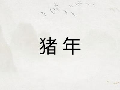 猪年