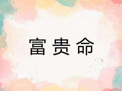 富贵命 富贵命
