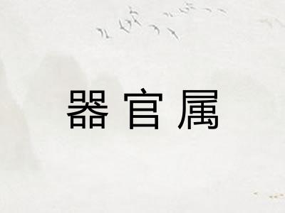 器官属 器官属