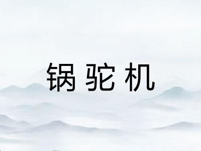 锅驼机 锅驼机