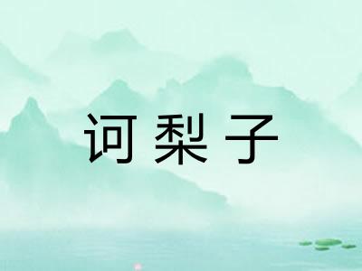 诃梨子 诃梨子