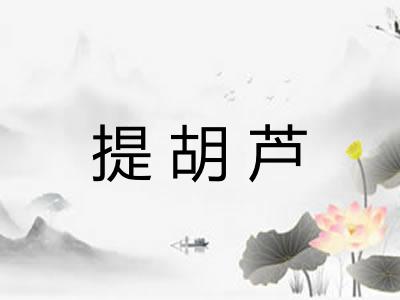 提胡芦 提胡芦