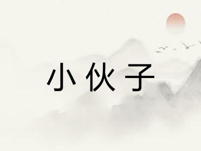 小伙子 小伙子