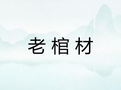 老棺材 老棺材