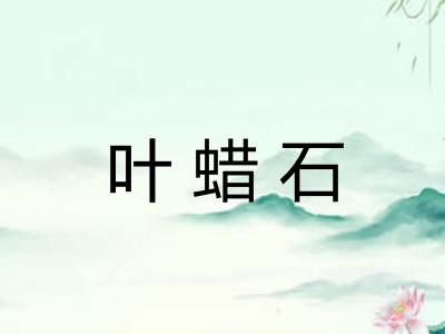 叶蜡石 叶蜡石