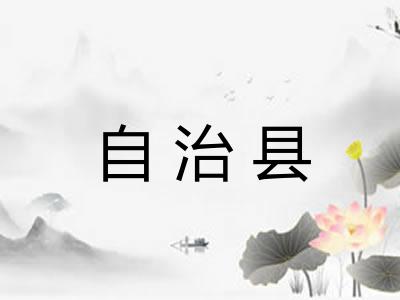 自治县 自治县