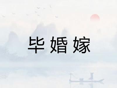 毕婚嫁 毕婚嫁