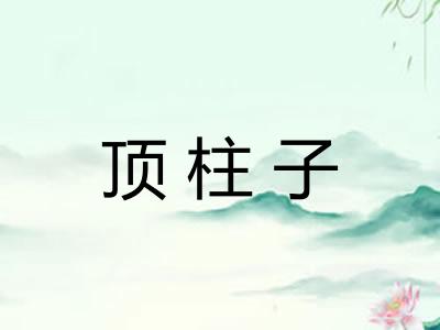 顶柱子 顶柱子