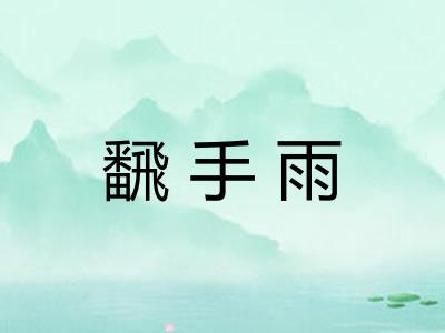飜手雨