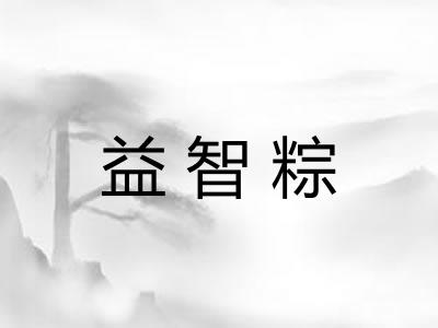 益智粽 益智粽