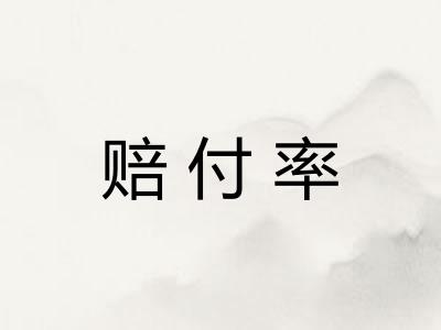 赔付率 赔付率