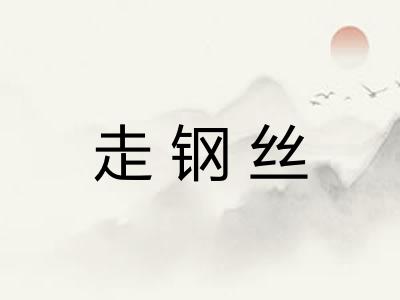 走钢丝 走钢丝