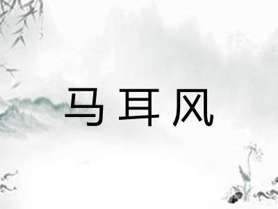 马耳风 马耳风